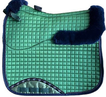New style rolled edge lambskin dressage square