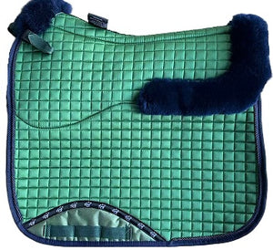 New style rolled edge lambskin dressage square