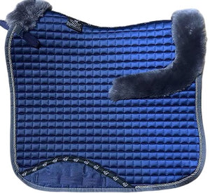 New style rolled edge lambskin dressage square