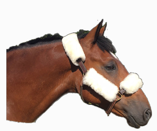 Lambskin halter covers