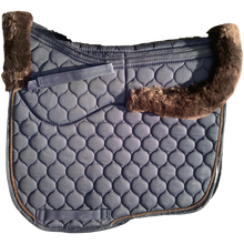 Full rolled edge lambskin dressage square